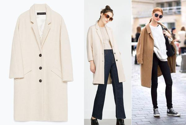 女星冬装大衣街拍图片 来学明星穿衣法则拒绝臃肿