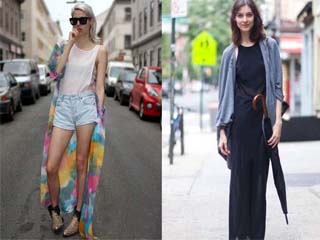 2017春夏长开衫街拍 美编实力种草长开衫自带气场两米八