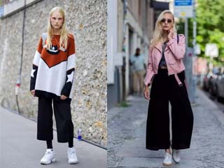 冬季阔腿裤怎样搭配 阔腿裤一出气场满分虎虎生风