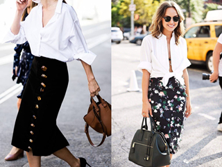 睡衣衬衫时髦穿搭法 明星都爱睡衣往外穿出街头有型范