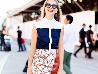 半身裙搭配什么上衣好看 欧美潮人为你示范最IN穿法