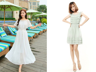 雪纺连衣裙是不是有弹性 裙子这样穿每天都有新花样