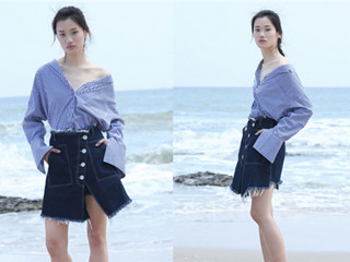 牛仔半身裙 夏日必备的百搭时尚牛仔裙