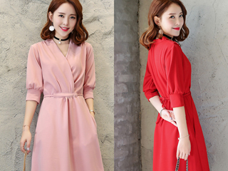 2016夏季新款连衣裙 清爽扮靓两不误