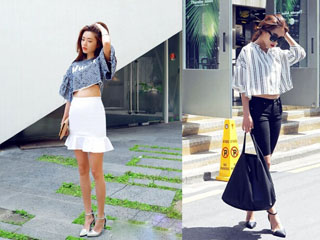 夏季短款上衣怎么搭配 达人示范教你秀出迷人好身材