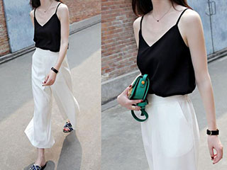 吊带背心搭配图片 教你各种时髦穿法打造百变造型