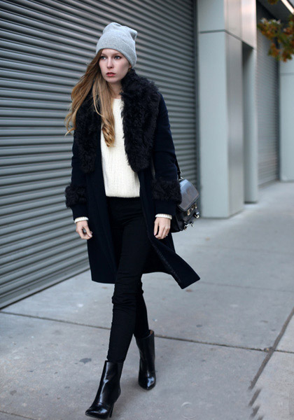 欧美街拍紧身裤搭配术 轻松解决搭配烦恼