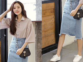 牛仔半身裙搭配什么上衣 达人教你凹造型美翻天