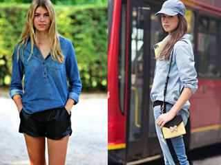 牛仔衬衫怎么搭配裤子 明星达人为你示范最IN穿法